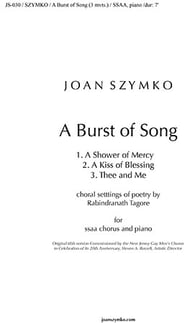 A Burst of Song SSAA choral sheet music cover Thumbnail